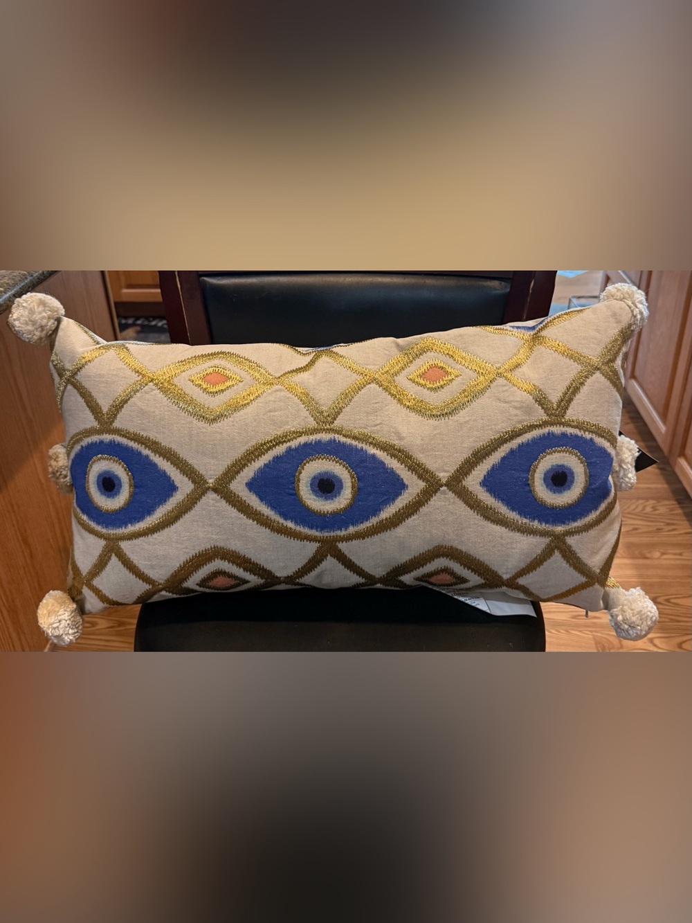 Nikki Chu x ZGallarie collab Evil Eue Decorative Lumbar Pillow